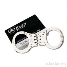 Fury Lightweight Double Lock Hinged Handcuffs, Chrome Silver 552645093